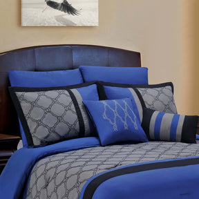 Maxfield 8-Piece Microfiber Comforter Bedding Set Maxfield