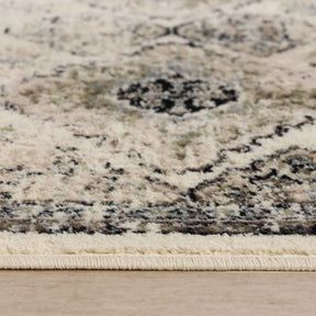 Mayfair Distressed Damask Indoor Area Rug or Runner Rug Or Door Mat