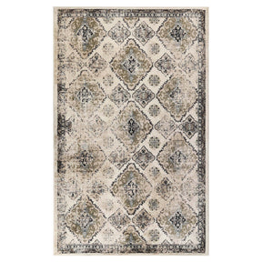 Mayfair Distressed Damask Indoor Area Rug or Runner Rug Or Door Mat
