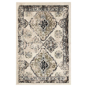 Mayfair Distressed Damask Indoor Area Rug or Runner Rug Or Door Mat