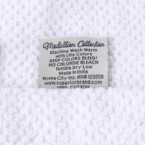 Cotton Jacquard Textured Absorbent Bath Towel Set of 3