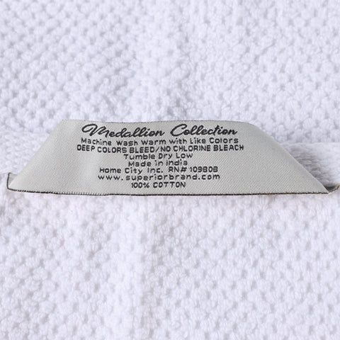 Cotton Jacquard Textured Absorbent Bath Towel Set of 3