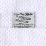 Medallion Cotton Jacquard Textured Soft Absorbent Hand Towel Set of 6