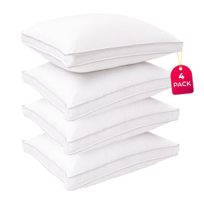 Medium Density Down Alternative Gusset Pillows, Set of 2 and 4