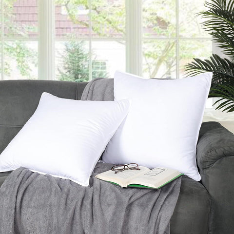 Superior Euro Pillows Down Alternative Solid Pillow Set of 2 Or 4