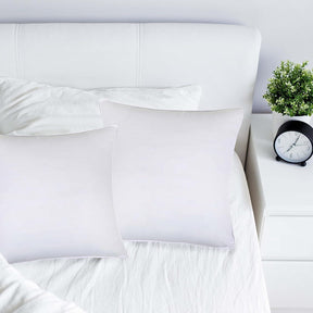 Medium Density Down Alternative Solid Euro Pillows, Set of 2 and 4