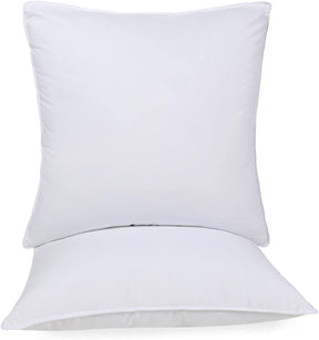Medium Density Down Alternative Solid Euro Pillows, Set of 2 and 4
