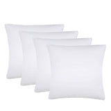 Medium Density Down Alternative Solid Euro Pillows, Set of 2 and 4