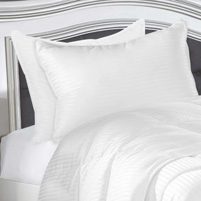 Medium Density Down Alternative Striped Pillows, Set of 2 and 4