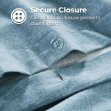 100% Cotton Flannel Melange Two-Toned Duvet Cover Set