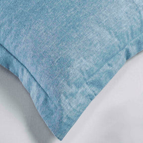 Melange Flannel Cotton Fuzzy Warm Two-Toned Duvet Cover Set