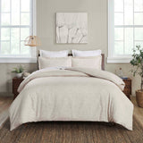 100% Cotton Flannel Melange Two-Toned Duvet Cover Set