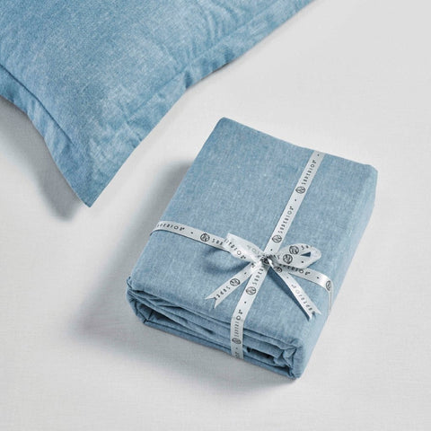 100% Cotton Flannel Melange Two-Toned Duvet Cover Set