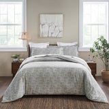 Melange Flannel Cotton Fuzzy Warm Two-Toned Duvet Cover Set