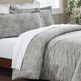 100% Cotton Flannel Melange Two-Toned Duvet Cover Set