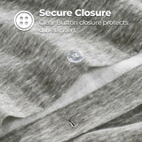 100% Cotton Flannel Melange Two-Toned Duvet Cover Set