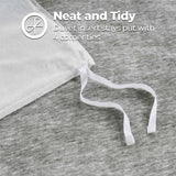 Melange Flannel Cotton Fuzzy Warm Two-Toned Duvet Cover Set