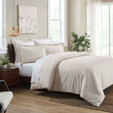 100% Cotton Flannel Melange Two-Toned Duvet Cover Set