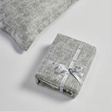 Melange Flannel Cotton Fuzzy Warm Two-Toned Duvet Cover Set