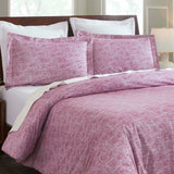 Melange Flannel Cotton Fuzzy Warm Two-Toned Duvet Cover Set
