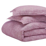 100% Cotton Flannel Melange Two-Toned Duvet Cover Set