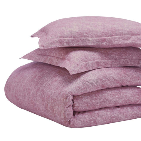 100% Cotton Flannel Melange Two-Toned Duvet Cover Set