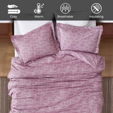 100% Cotton Flannel Melange Two-Toned Duvet Cover Set