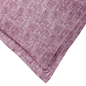 Melange Flannel Cotton Fuzzy Warm Two-Toned Duvet Cover Set