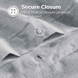 100% Cotton Flannel Melange Two-Toned Duvet Cover Set