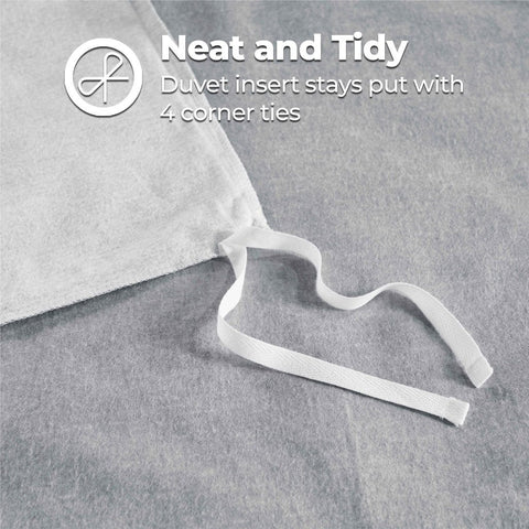 100% Cotton Flannel Melange Two-Toned Duvet Cover Set