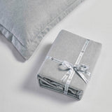 Melange Flannel Cotton Fuzzy Warm Two-Toned Duvet Cover Set