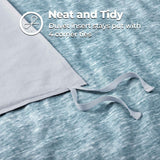 Melange Flannel Cotton Fuzzy Warm Two-Toned Duvet Cover Set