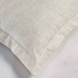 Melange Flannel Cotton Fuzzy Warm Two-Toned Duvet Cover Set