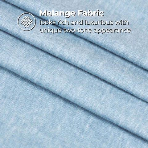 100% Cotton Flannel Sheet Set Warm Two-Toned Melange Deep Pocket
