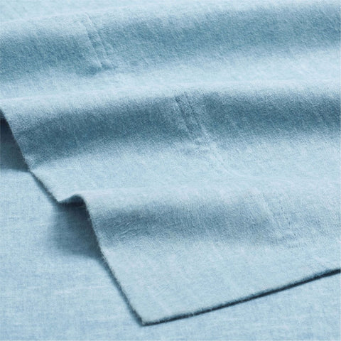 100% Cotton Flannel Sheet Set Warm Two-Toned Melange Deep Pocket