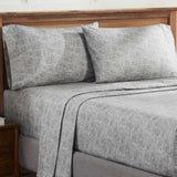 100% Cotton Flannel Sheet Set Warm Two-Toned Melange Deep Pocket