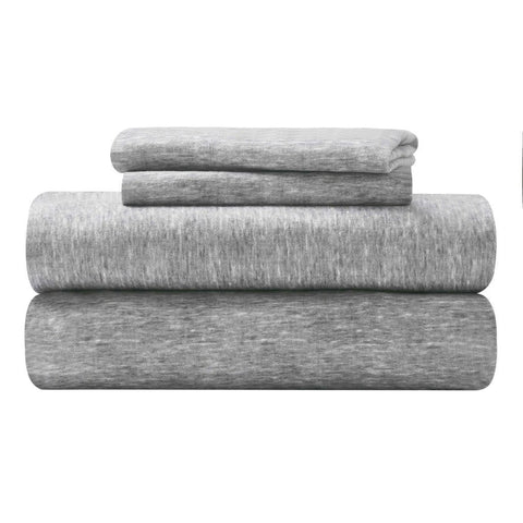 100% Cotton Flannel Sheet Set Warm Two-Toned Melange Deep Pocket