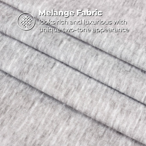 100% Cotton Flannel Sheet Set Warm Two-Toned Melange Deep Pocket