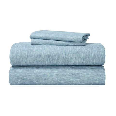 100% Cotton Flannel Sheet Set Warm Two-Toned Melange Deep Pocket