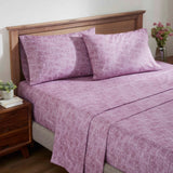 100% Cotton Flannel Sheet Set Warm Two-Toned Melange Deep Pocket