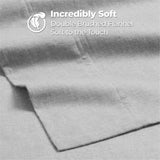 100% Cotton Flannel Sheet Set Warm Two-Toned Melange Deep Pocket