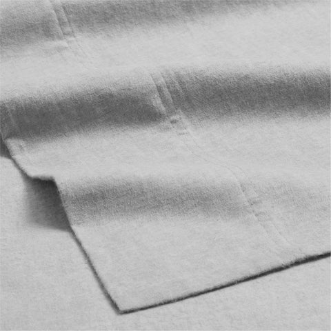 100% Cotton Flannel Sheet Set Warm Two-Toned Melange Deep Pocket