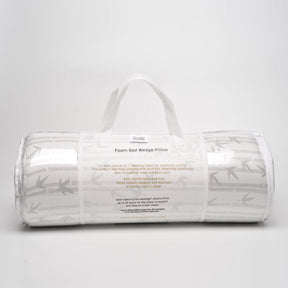 Memory Foam Sleeping Support Wedge Pillow, Removable Cover White