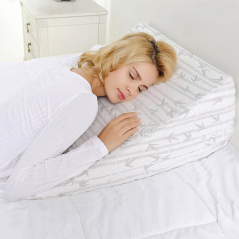 Memory Foam Sleeping Support Wedge Pillow, Removable Cover