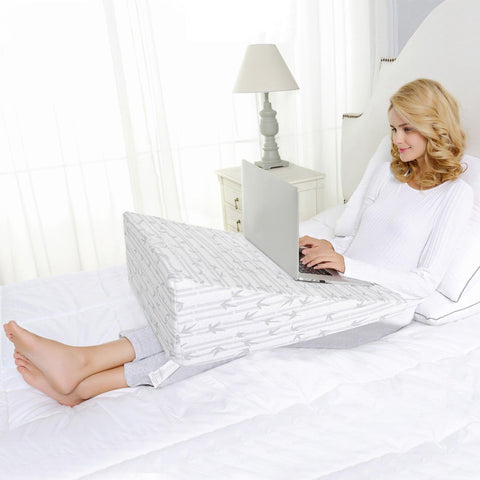 Memory Foam Sleeping Support Wedge Pillow, Removable Cover