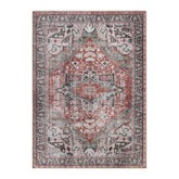 Mesa Rustic Distressed Medallion Indoor Area Rug or Runner Rug