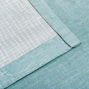 Metallic Cascade Jacquard Textured Solid Curtain Panel Set