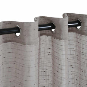 Meteorite Textured Grommet Sheer Curtain Panel Set of 2
