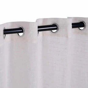 Meteorite Textured Grommet Sheer Curtain Panel Set of 2