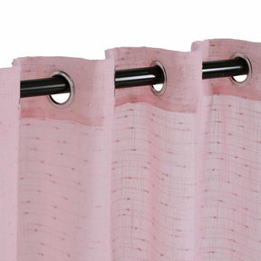 Meteorite Textured Grommet Sheer Curtain Panel Set of 2